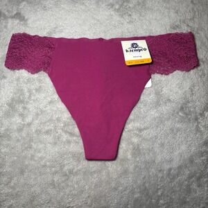 b.tempt'd by Wacoal Magenta Pink Lace Side Thong Panty 976267 Small NWT